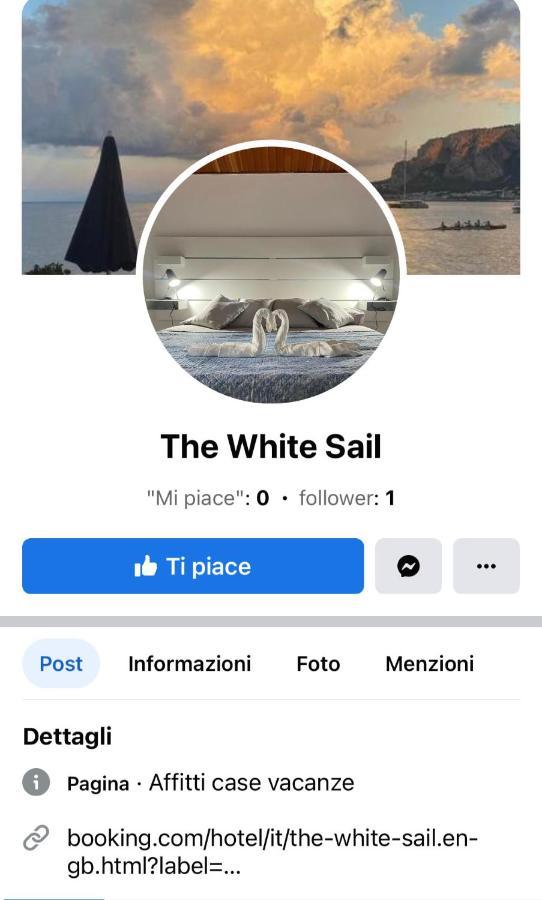 The White Sail - Mondello Apartment With Terrace - Casa Di Vincenzo E Andrea Bagian luar foto